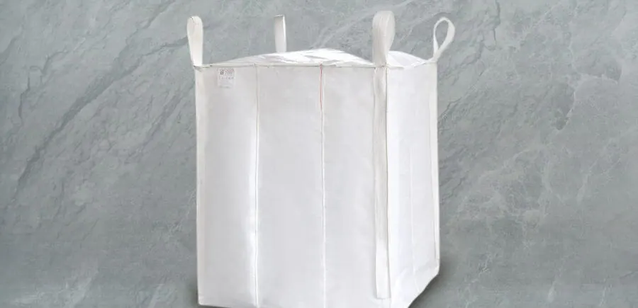 Standard 1-ton FIBC bag with filling spout and four loops